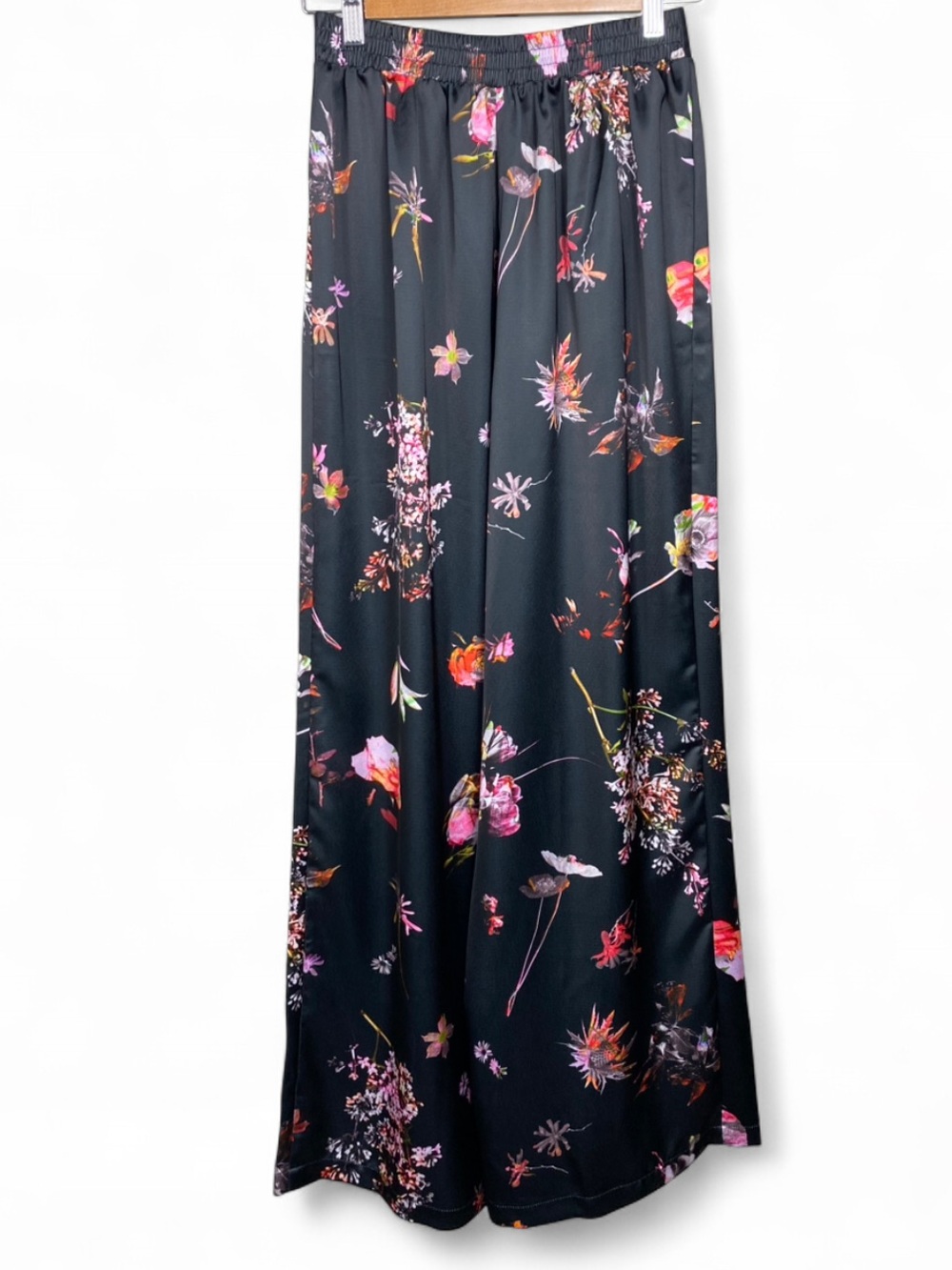Victoria's Secret Floral Satin Wide Leg Pants Lounge Luxe - Picture 3 of 12